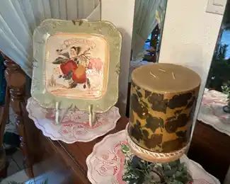 Doily, candle holder