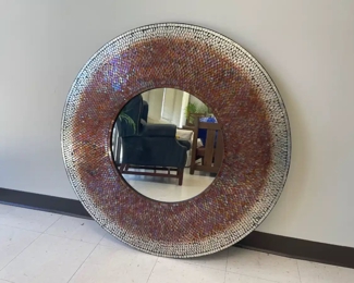 Lot 6403 40w Mosaic Wall Mirror