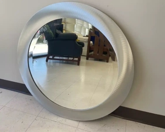 Lot 6401 30w Silver Round Mirror