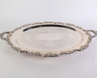 Lot 6243 XL Silverplated Tray