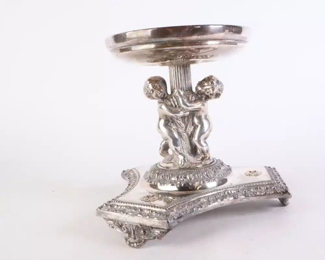Lot 6241 Cherub SIlverplated Epergne Base