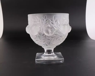 Lot 6210 Lalique France Birds Elizabeth Footed Compote