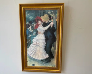 Lot 6040 Renoir  Dance at Bougival  Printed Canvas Framed Wall Art