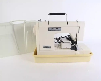 Lot 6020 White Sewing Machine  Model 1099  Precision Built Zigzag