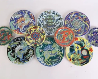 Lot 6007 Lot  Swiss Bopla Porcelain  6 Side Plates  4 Saucers