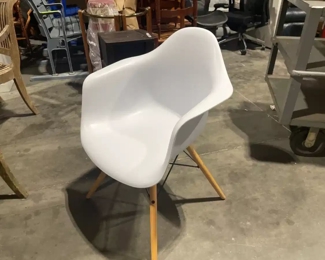 Lot 5805 Arm Shell Chair  Modern Reproduction