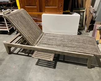 Lot 5803 1 Teak Chaise Lounge Patio Chair Outdoor Garden