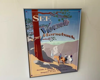 Lot 5766 See Yosemite on Horseback  Trip Tour Poster