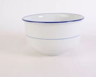 Lot 5759 Dansk Provence Serving Bowl  Bistro Blue Stripe