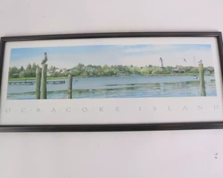 Lot 5750 Framed Ocracoke Island Poster