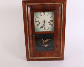 Lot 4014 Waterbury Mantel Clock  Eagle