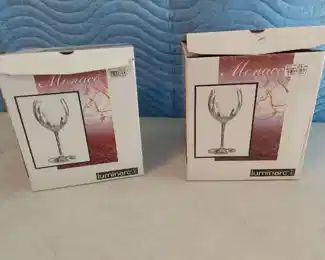 Luminarc glassware wine glasses