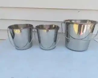 stainless buckets