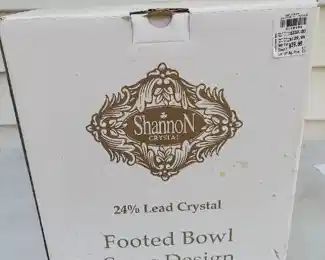Shannon 24% lead crystal Footed bowl