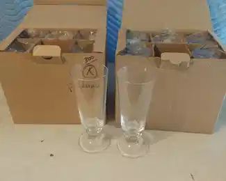 12 pilsner glasses