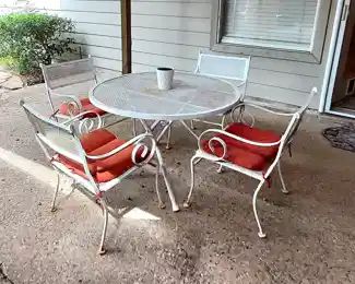 Wrought Iron  Mesh Patio Set