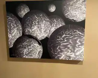 Bret Prywitch "Galaxy" X-Ray Art Made of Brain MRIs Signed 