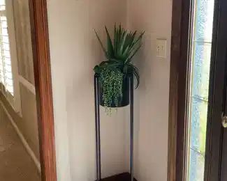 Metal Round Planter with Square Base - 3 Different  Planters 