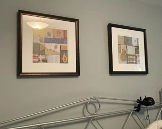 Pair of Decorative Framed Art 