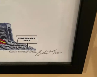 St. Louis Cardinals History Tree Burton Print Signed - Numbered 263/2000 