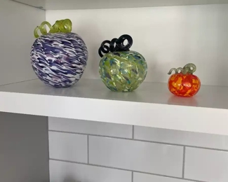 Blown Glass Pumpkin Art Glass