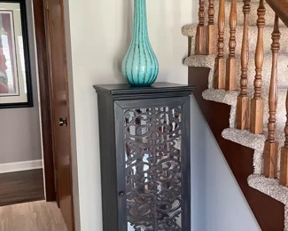 Decorative Dark Wood Bar Cabinet