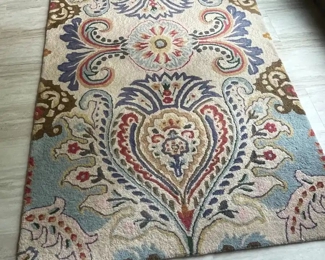 Safavieh  Bella Collection 4' x 6' Ivory/Blue BEL118A Handmade Boho Premium Wool Area Rug