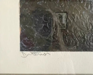 Signed Framed Abstract Art