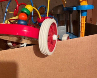 Bins of Vintage Plastic Toys