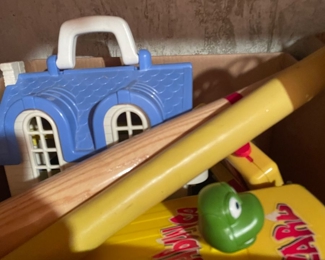 Bins of Vintage Plastic Toys