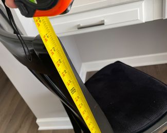 6 Black Painted Distressed Chairs 