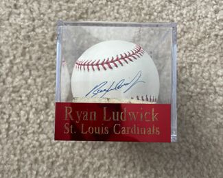 Ryan Ludwick Autographed Official Major League Baseball St. Louis Cardinals 