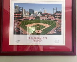 Signed Dan Donovan Limited Edition Print 17 Busch Stadium Opening Day April 10, 2006 - Numbered 138/2006