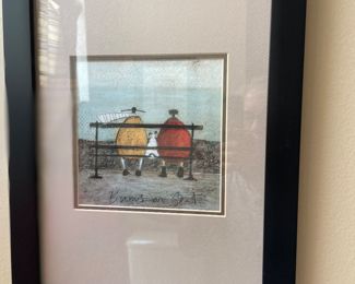 Bums On Seat Framed On Paper by Sam Toft Drawing Print