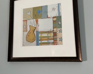Pair of Decorative Framed Art 