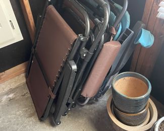 Adjustable Zero Gravity Lounge Chairs - Set of 2 - 