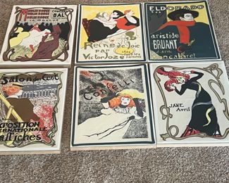 Fashion French Scarves Framed  Art