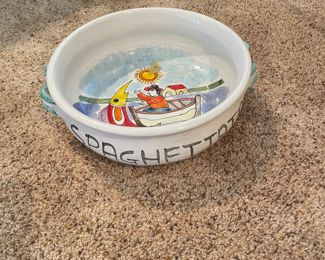 Large Spaghetti Bowl From Italy  
