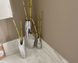 Nambe Metal Alloy Vases 