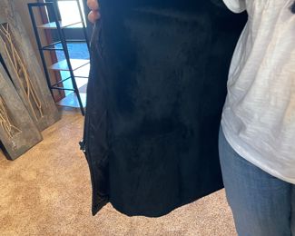 Vintage Leather Men's Coat with Fur Lining 