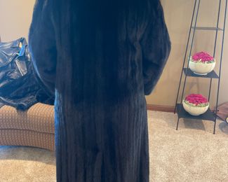 Aj Gervais Vintage Black Mink Fur Coat