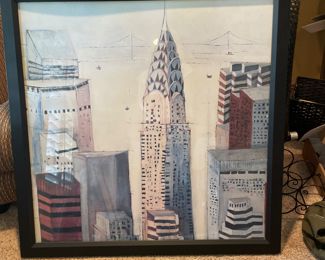 Large New York Framed Print 