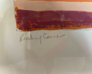 Pat Hidson "Reading Corner " Framed Print Signed and Numbered 7/250