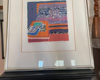 Pat Hidson "Reading Corner " Framed Print Signed and Numbered 7/250