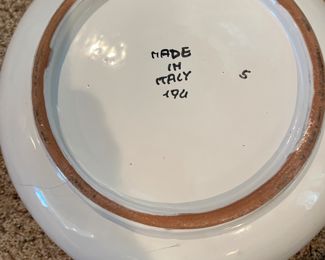 Large Spaghetti Bowl From Italy  