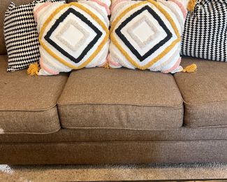 Jasen Decorative Boho with Tassels Pillows and Black and White Zipper Pattern Decorative Pillow 