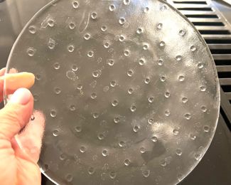 Vintage Kosta Boda Cornelia Raised Dot 8” Dessert / Salad Plates - Set of 23  - 