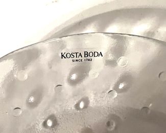 Vintage Kosta Boda Cornelia Raised Dot 8” Dessert / Salad Plates - Set of 23  - 