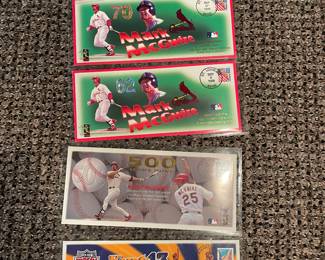 MLB St Louis Cardinals Mark McGwire 62nd Home Run Sept 8 1998 Envelope - Mark McGwire 500 Home Run Record Envelope Postmarked August 5 1999 St Louis - Kurt Warner MVP Super Bowl St. Louis Rams NFL Envelope 