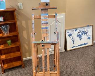 Meeden Versatile Studio H-Frame Easel - All Media Adjustable Beech Wood Studio E